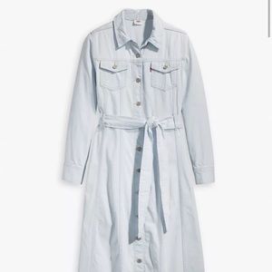 Levi’s Reed denim button front dress Small